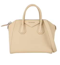 Small Antigona, Leather, Beige,ZED0176, 2*